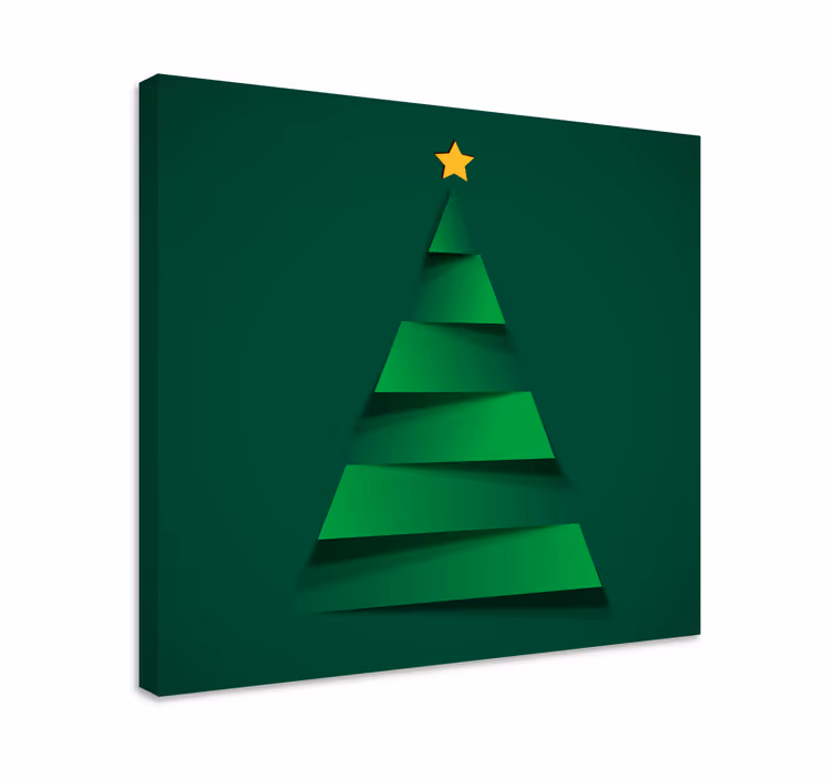 Moderne juletre Jule lerretsbilder - Tenstickers