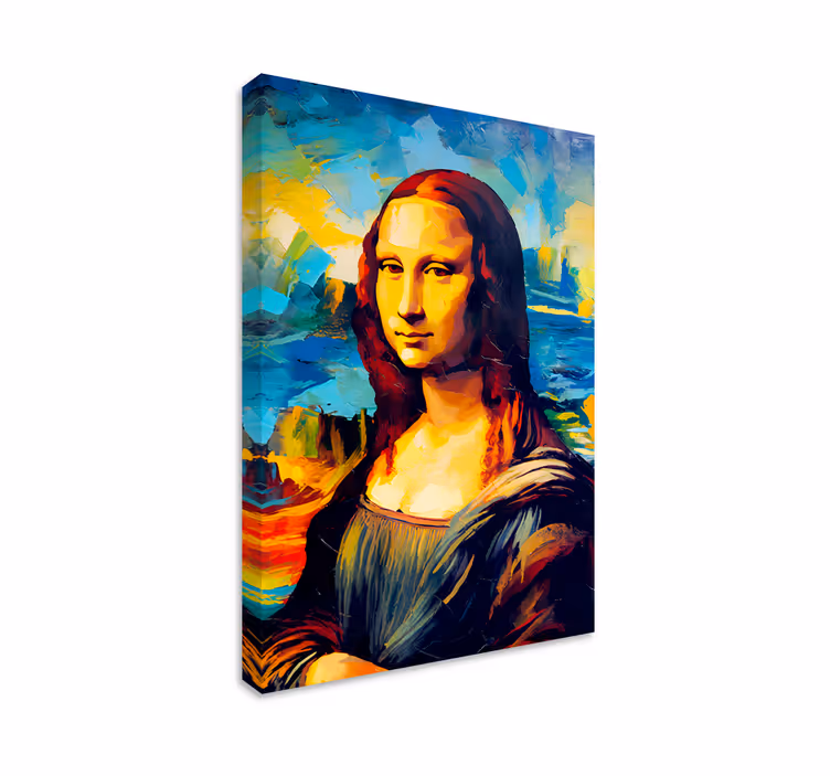 Mona lisa impresjonisme kunst lerretsbilde - Tenstickers