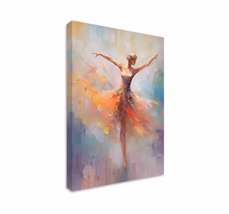 Ballettdanser kunst lerretsbilde - Tenstickers