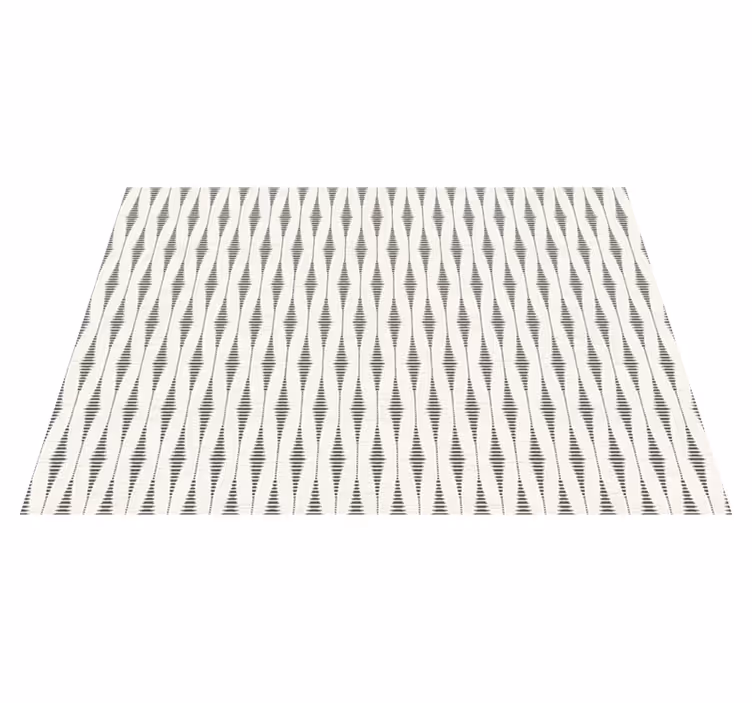 rabaul ikat grå og beige vinyl teppe moderne - Tenstickers