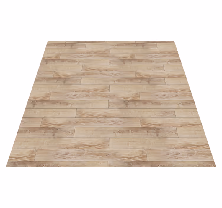 Beige parkettgulv vinyl teppe tre - Tenstickers