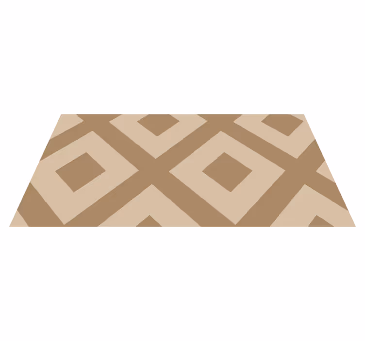 Beige stoffimitasjon bad vinyl teppe - Tenstickers