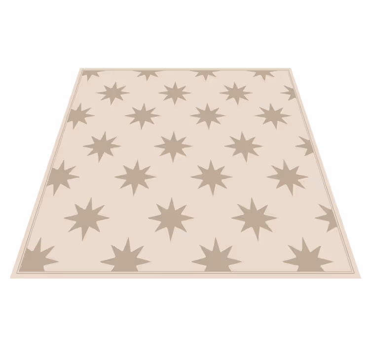Stjernehimmel beige motiv vinyl teppe kjøkken - Tenstickers