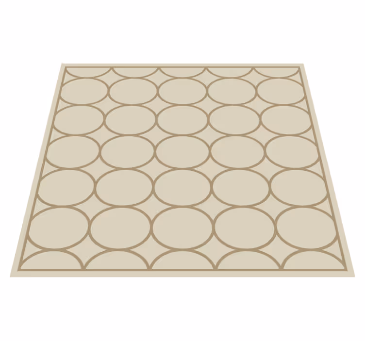 Sandbeige mønster vinyl teppe kjøkken - Tenstickers