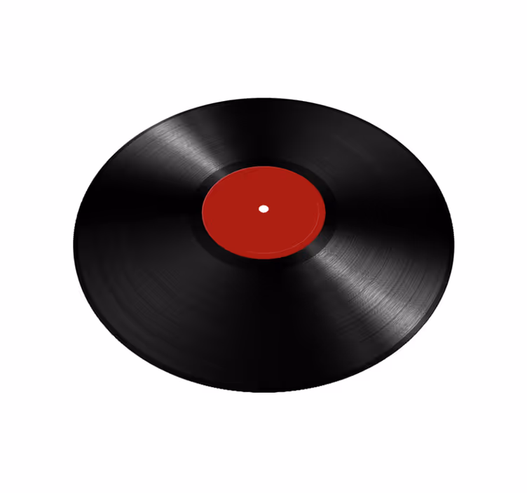 Gigantisk vinylplate vinyl teppe spiserom - Tenstickers