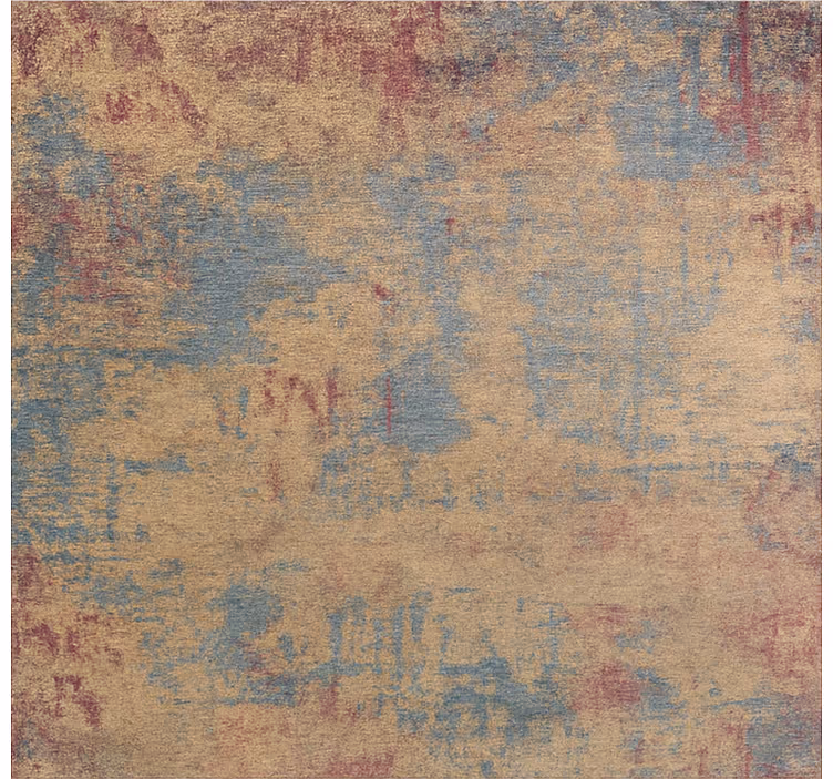 Distressed, orientalsk mønster vinyl teppe spiserom - Tenstickers