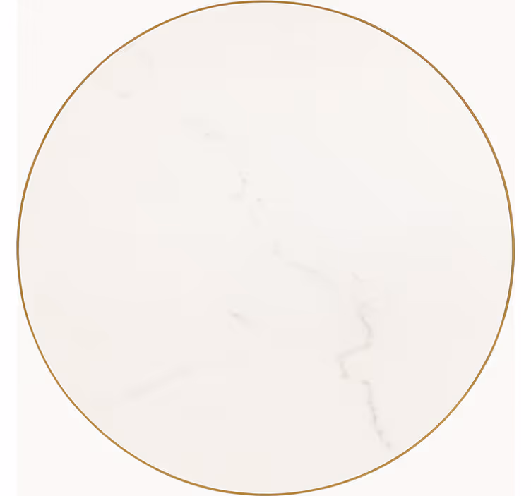 Hvit marmoråre vinyl teppe spiserom - Tenstickers