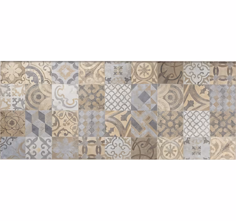 Sement-arancioni vinyl teppe mosaikk - Tenstickers