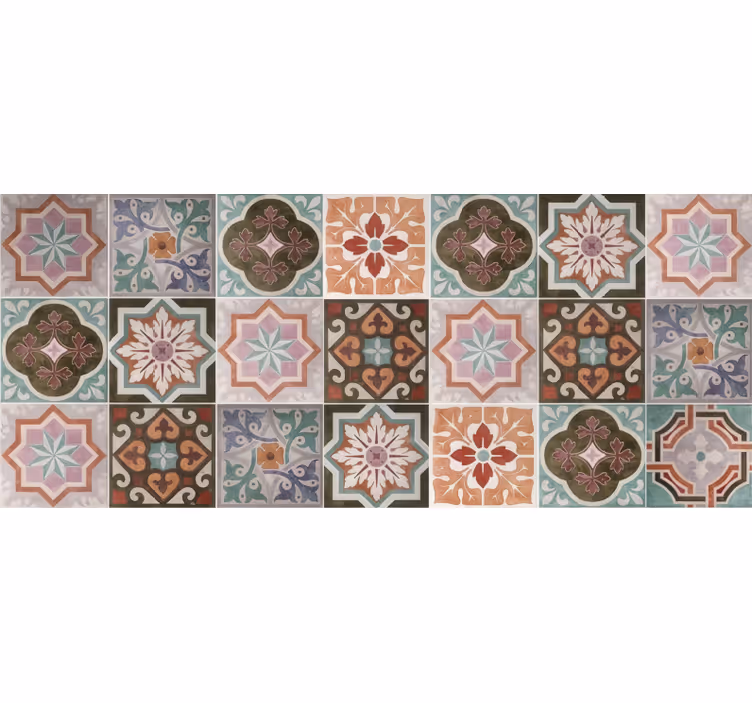 Piastrellisk siciliansk vinyl teppe mosaikk - Tenstickers