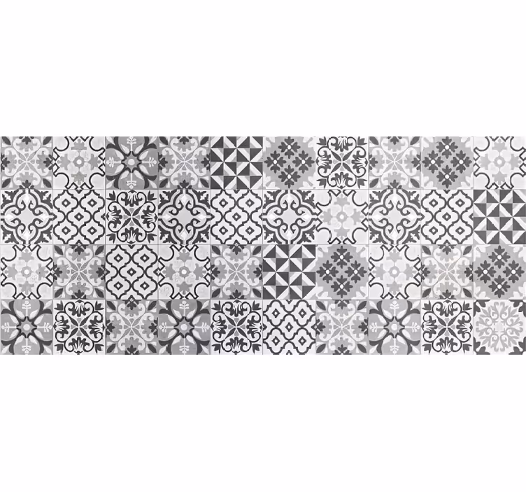 Crearreda gris vinyl teppe hydraulisk - Tenstickers