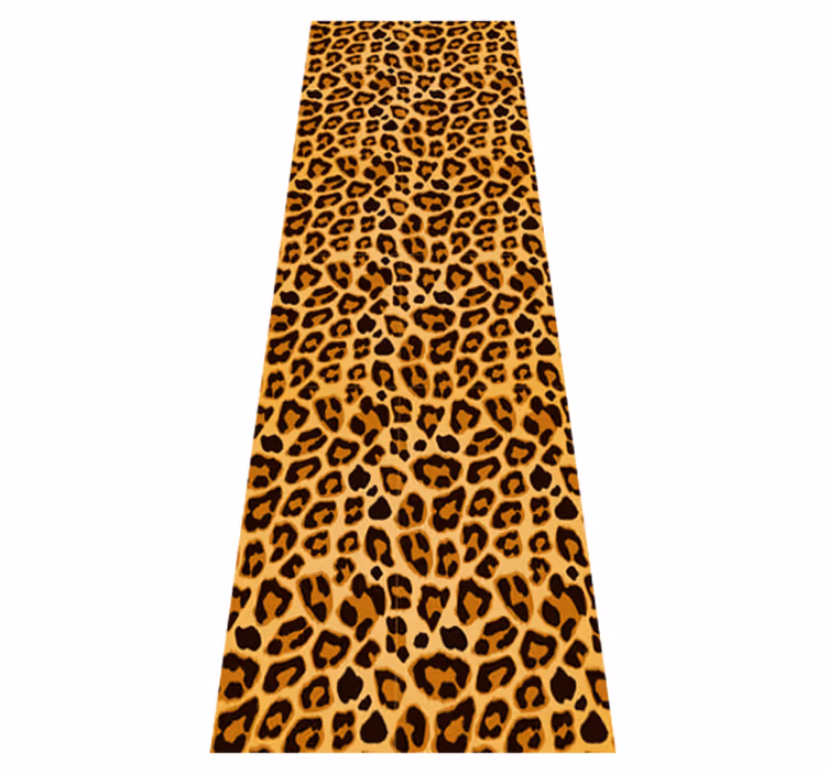 Vinyl teppe dyr leopard enkelt mønster - Tenstickers