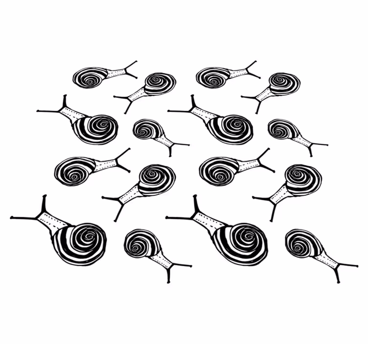 Vinyl teppe dyr sneglepakke - Tenstickers