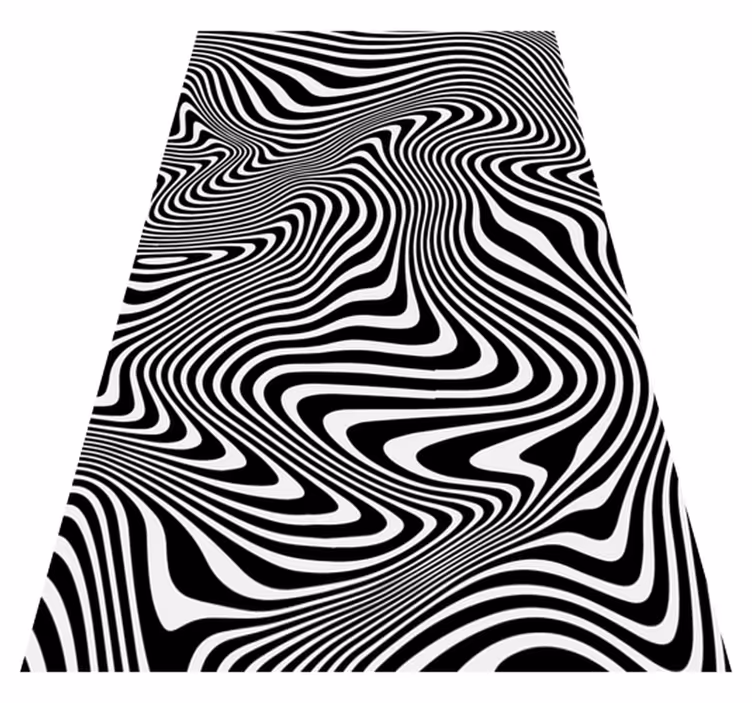 Vinyl teppe dyr zebra 3d effekt - Tenstickers