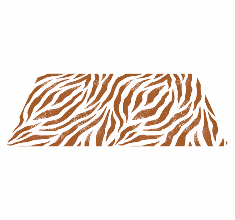 Vinyl teppe dyr brun zebra dyremønster - Tenstickers