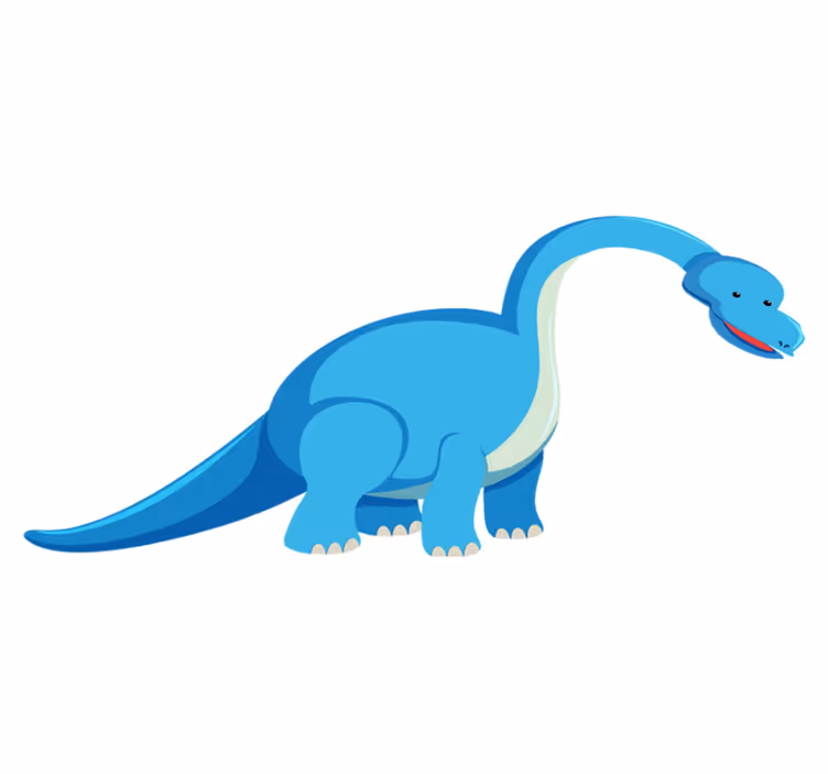Vinyl teppe dyr søt dinosaurfigur - Tenstickers