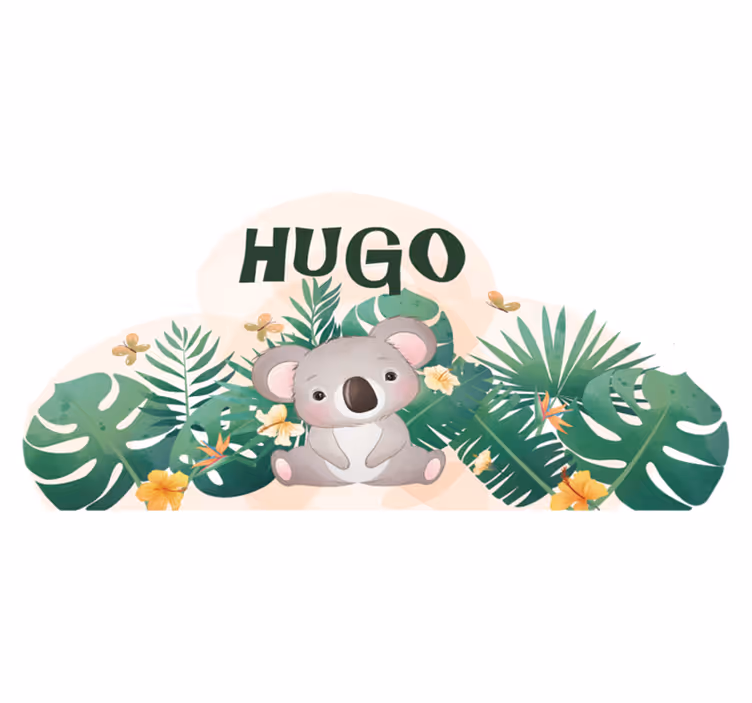 Vinyl teppe dyr koala jungeltema - Tenstickers