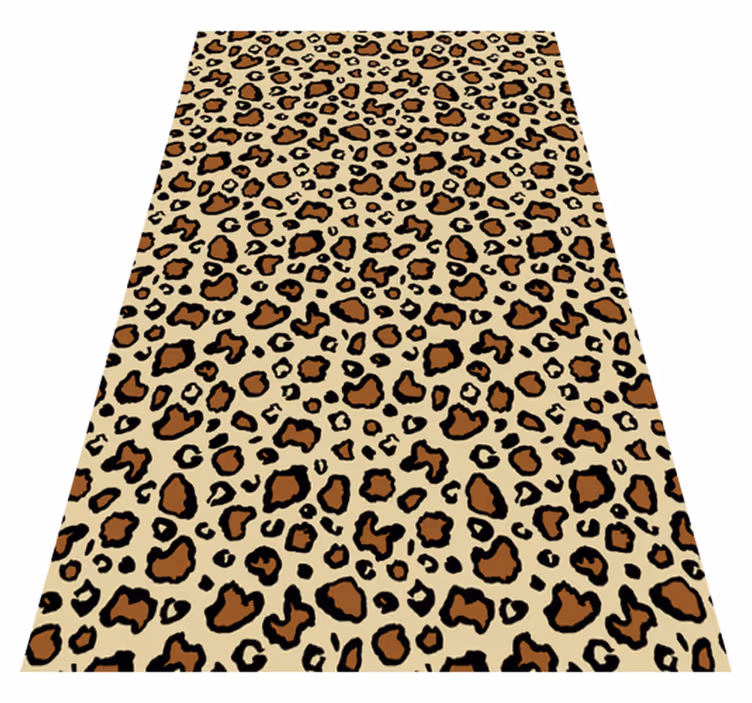 Vinyl teppe dyr klassisk leopardmønster - Tenstickers