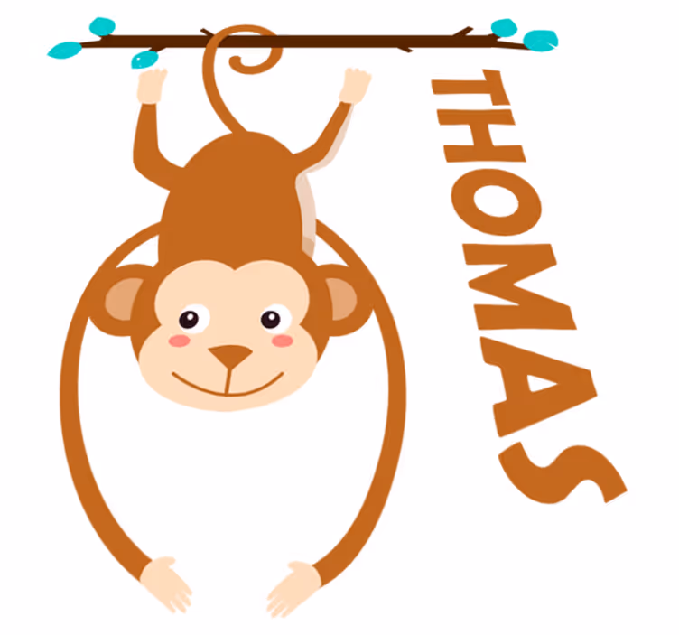 Vinyl teppe dyr lekent ape design - Tenstickers