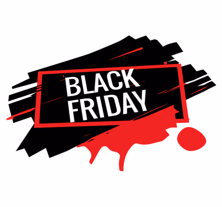 Black friday vinylteppe moderne klistremerke - Tenstickers