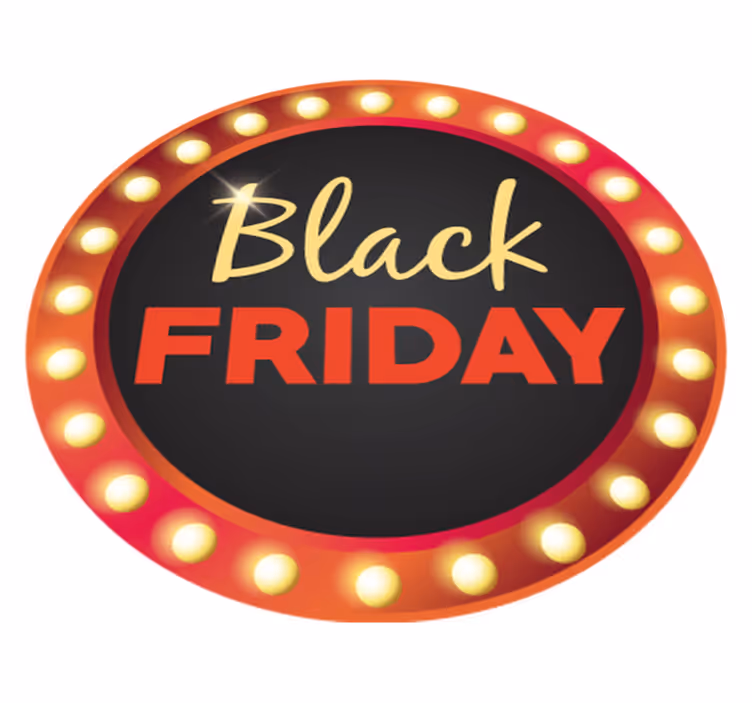 Black friday vinylteppe rødt rundt tilbud - Tenstickers