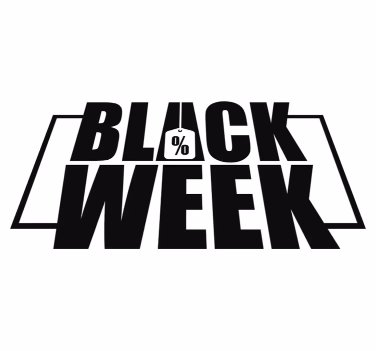 Black friday vinylteppe til butikkvindu - Tenstickers