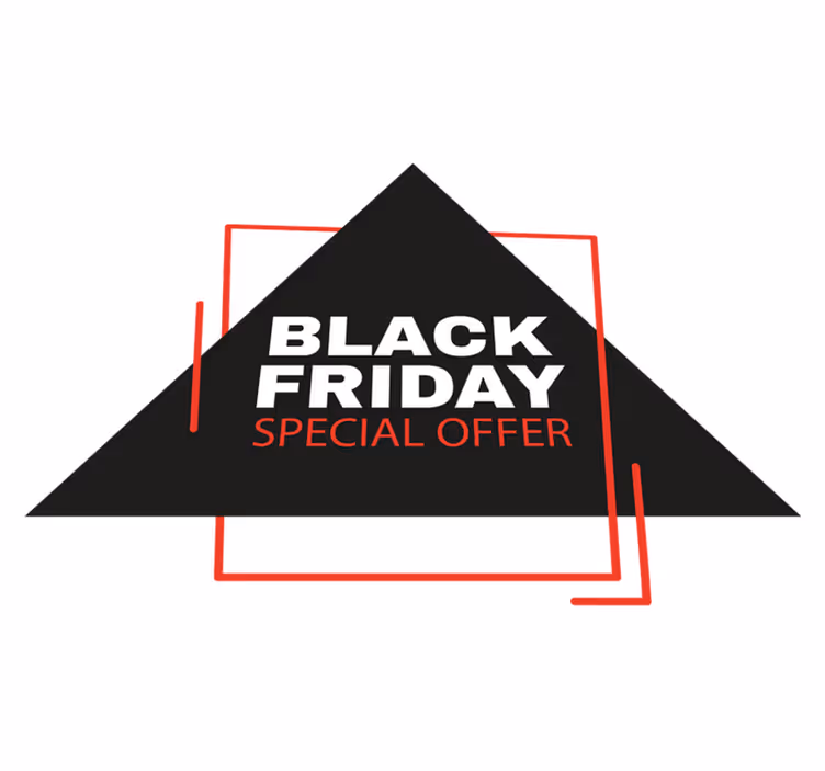 Black friday vinylteppe med skilt - Tenstickers