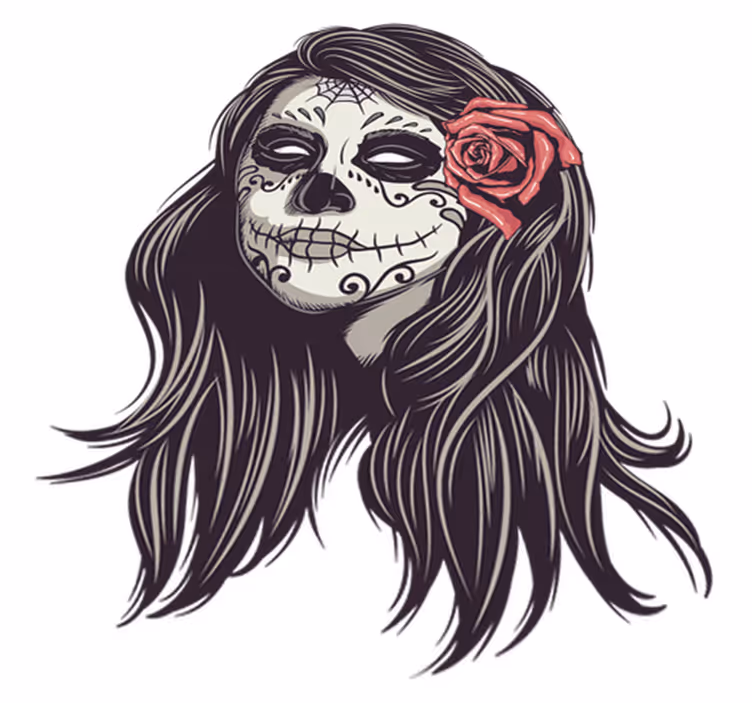 Halloween vinyl teppe dødsdagen jente - Tenstickers
