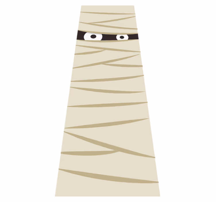 Mummieøyne halloween vinyl teppe - Tenstickers
