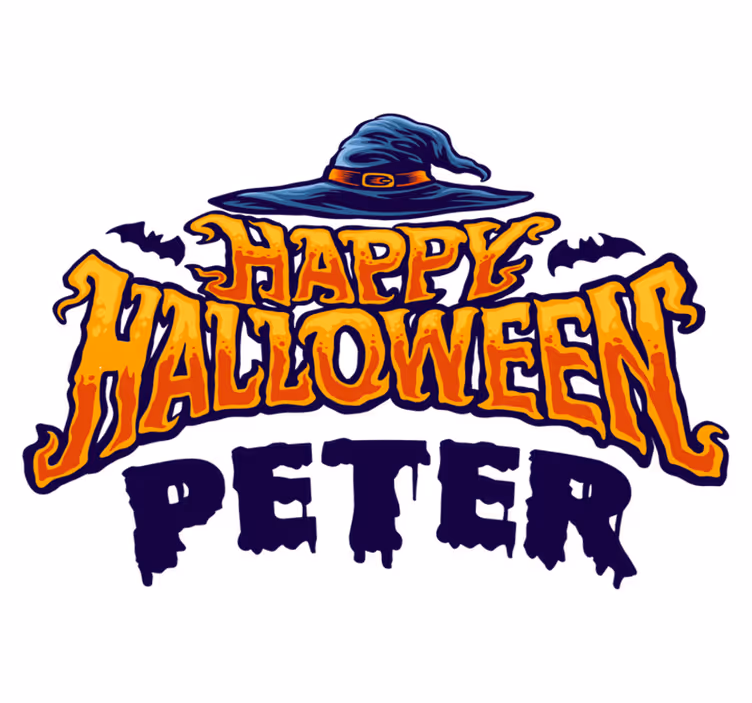 Halloween vinyl teppe personlig tilpasset - Tenstickers