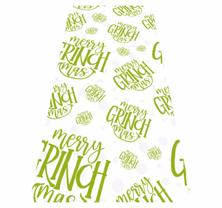 Jul vinyl teppe glad grinchmas original design - Tenstickers