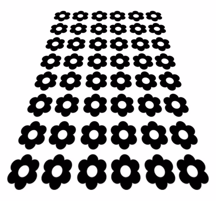 Vinyl teppe blomster og planter klistremerker blomst - Tenstickers