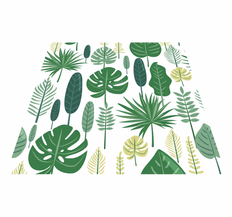 Monstera vinyl teppe blomster og planter - Tenstickers