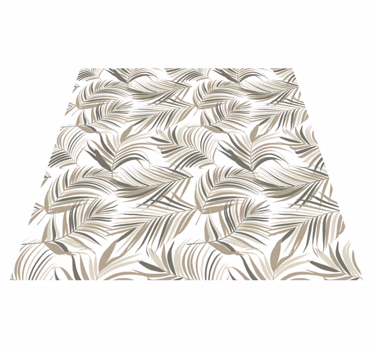 Lush mystisk natur vinyl teppe blomster og planter - Tenstickers