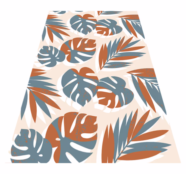 Vinyl teppe blomster og planter store grønne monsterplanter - Tenstickers