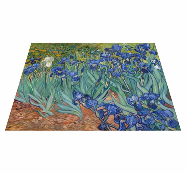 Vinyl teppe blomster og planter van gogh blomster - Tenstickers