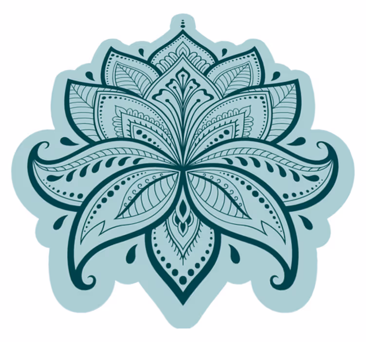 Vinyl teppe blomster og planter loto vekst - Tenstickers