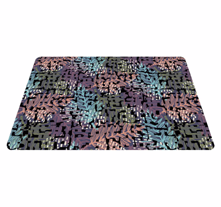 Vinyl teppe spiserom fargerik sprudlende flora - Tenstickers