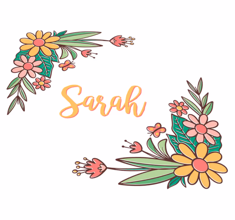 Tilpassbart blomsterdesign vinyl teppe blomster og planter - Tenstickers