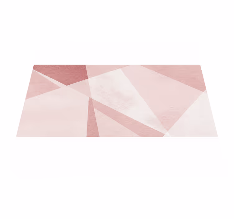 Vinyl teppe geometrisk teal pastell mønster - Tenstickers