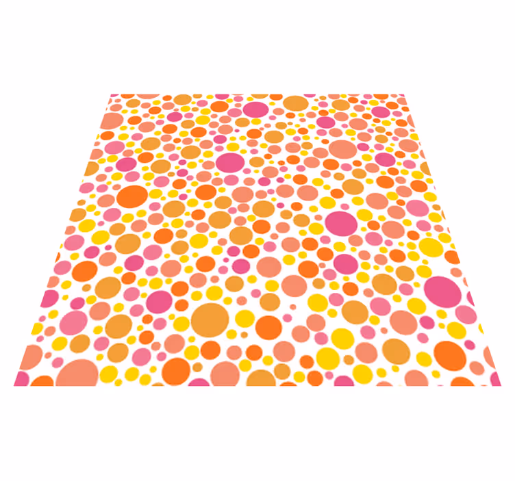 Vinyl teppe spiserom varme bobler - Tenstickers