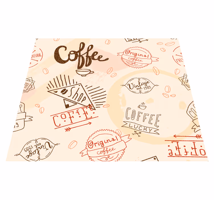 Vinyl teppe kjøkken kaffekopper - Tenstickers