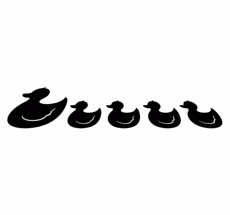 Bad vinyl teppe med gummifrosk design - Tenstickers