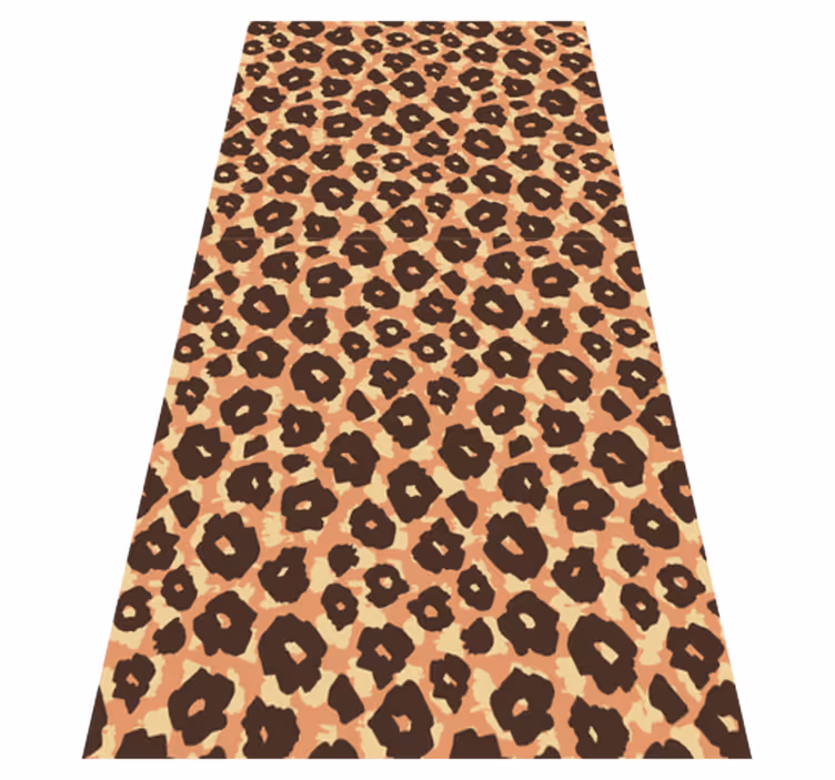 Velour klassisk leopardimitasjon vinyl teppe dyreavtrykk - Tenstickers