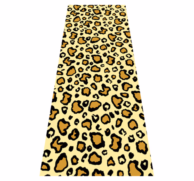 Vinyl teppe dyreavtrykk leopardmønster klassisk - Tenstickers
