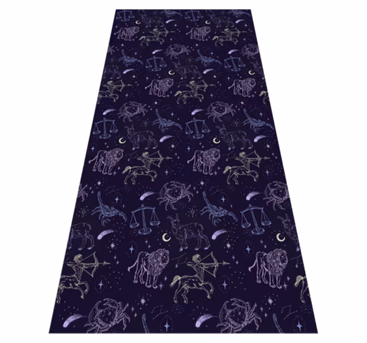 Stjernesymfoni vinyl teppe stjerner - Tenstickers