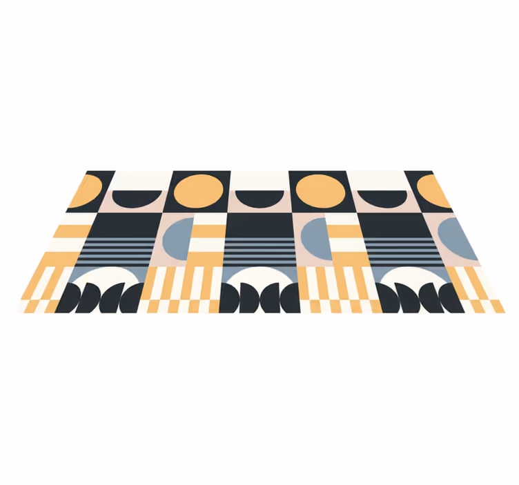 Abstrakt moderne mønster vinyl teppe stue - Tenstickers