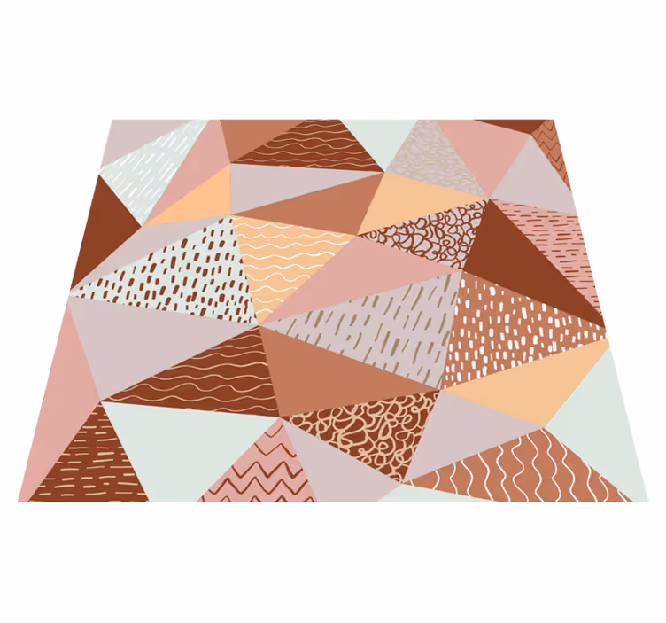 Geometrisk vinyl teppe trekantkomposisjon - Tenstickers