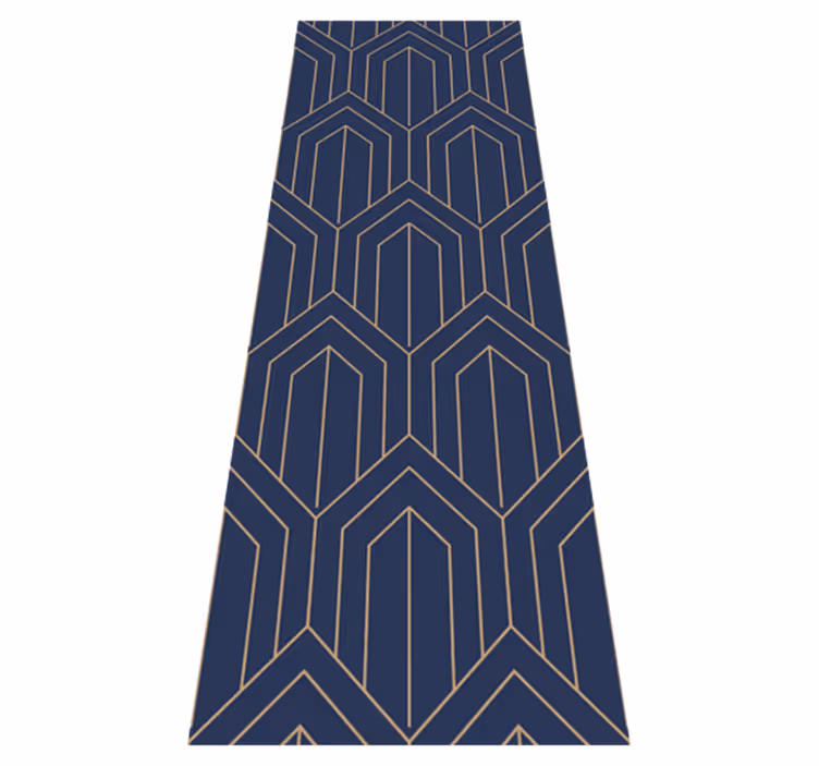 Vinyl teppe geometrisk kayla metallisk - Tenstickers