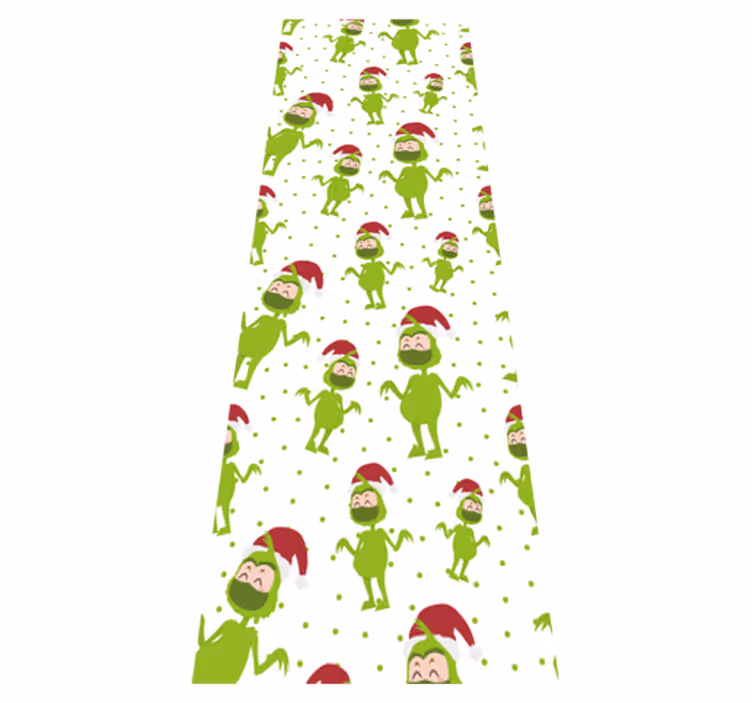 Jul vinyl teppe god jul med munnbind - Tenstickers