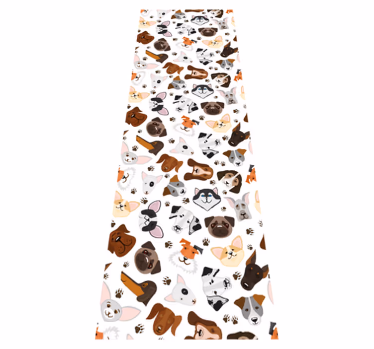Vinyl teppe soverom avler hundehoder - Tenstickers